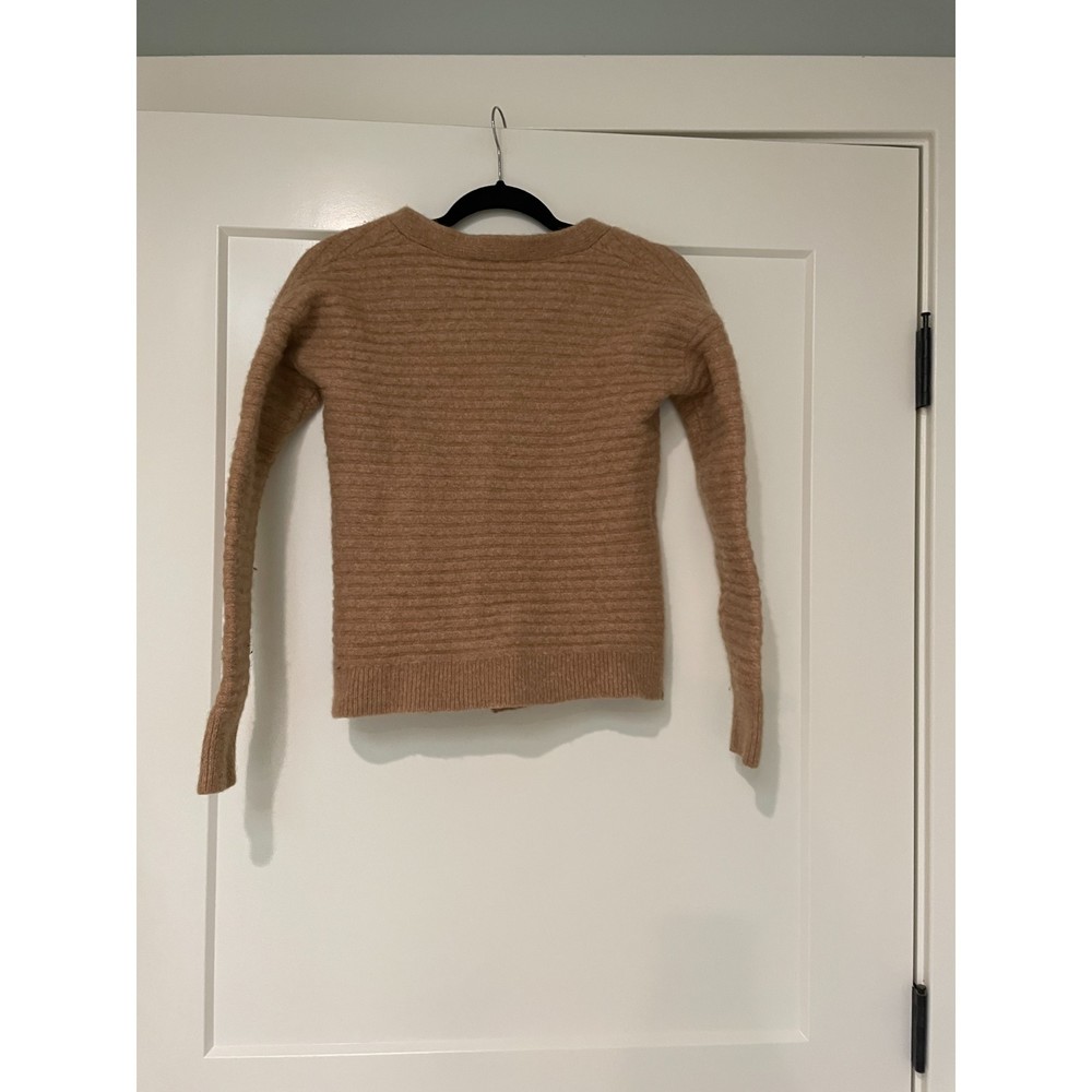 Theory V-Neck Camel Paramour Button Down Cardigan - image 4